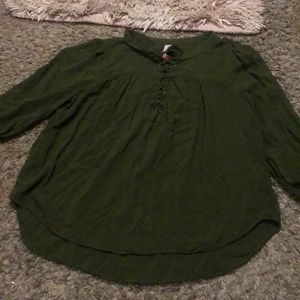 Green blouse